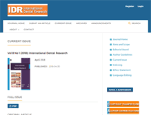 Tablet Screenshot of dental-research.com